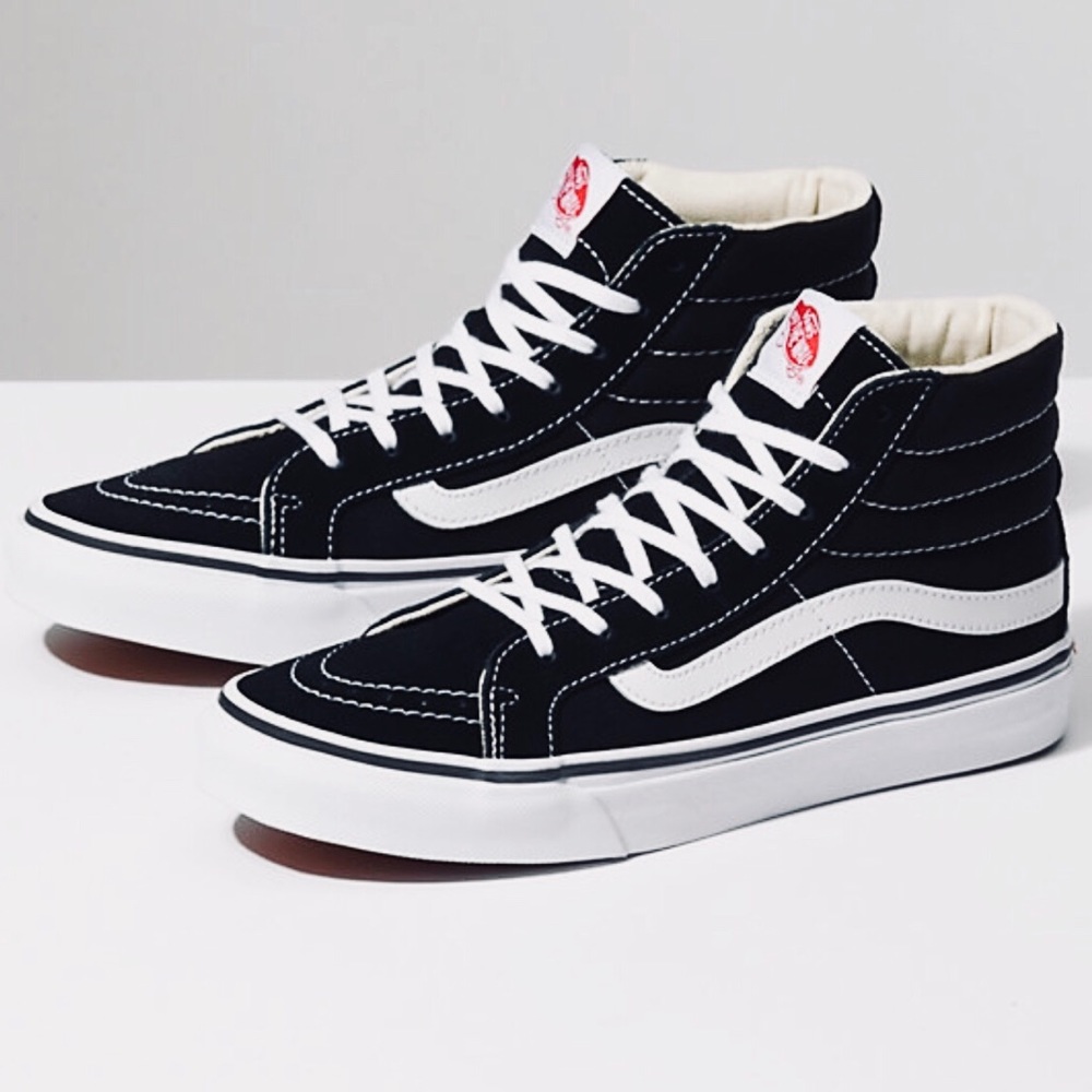 Vans Sk8 high slims.